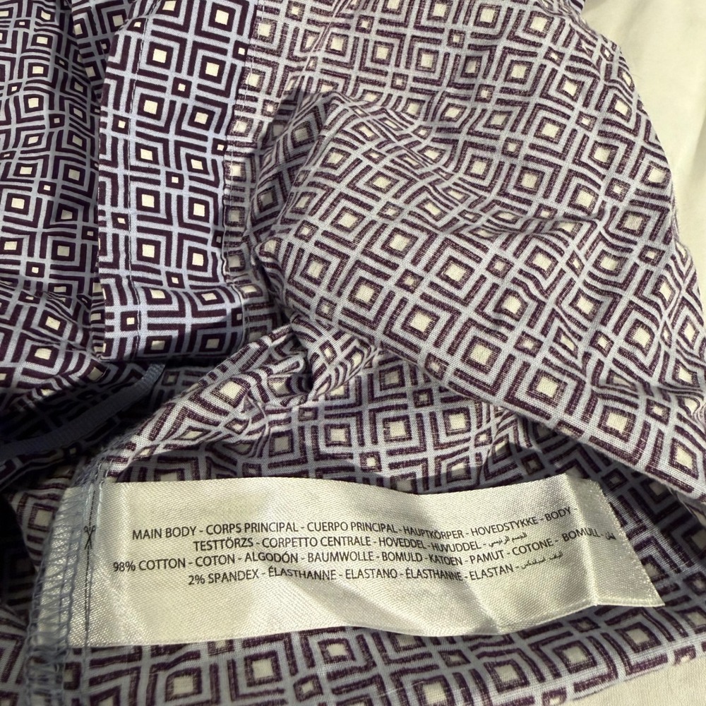 Ariat Relentless Mens Purple Geometric Stretch Performance Cowboy Shirt Large - Picture 7 of 8